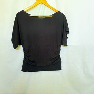 Grace Elements Black Cinched Waist Top.  Size L